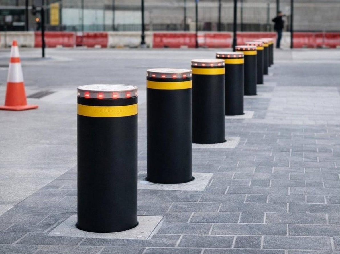 Bolardos automáticos para edificio