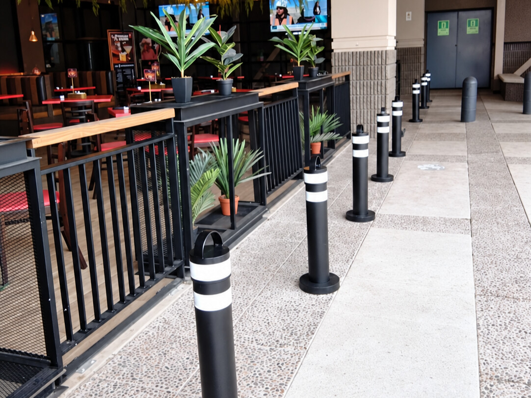 Pilonas fijas instaladas en Texas Ribs
